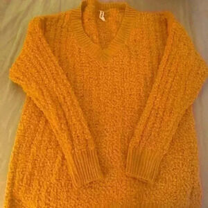 Mustard Popcorn Sweater